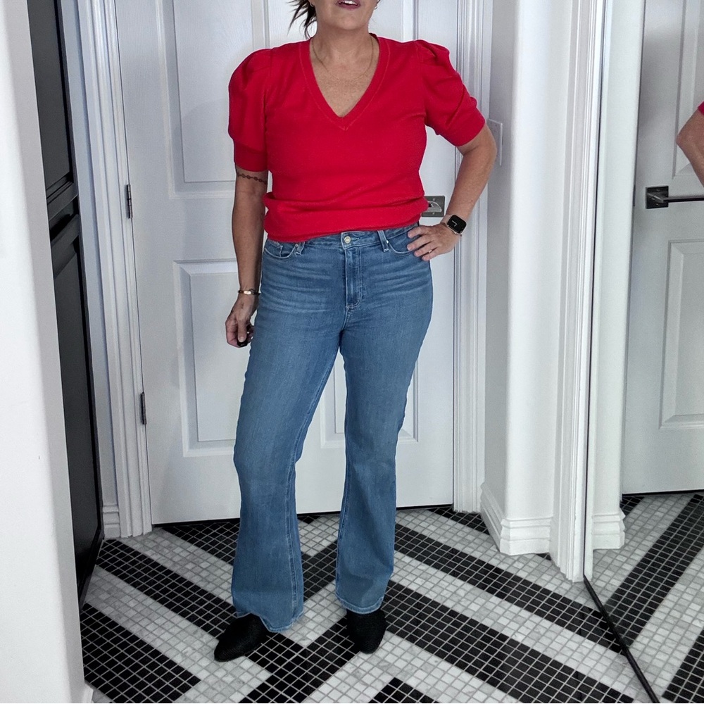 Paige Laurel Canyon High Waist Flare Jeans Size 31